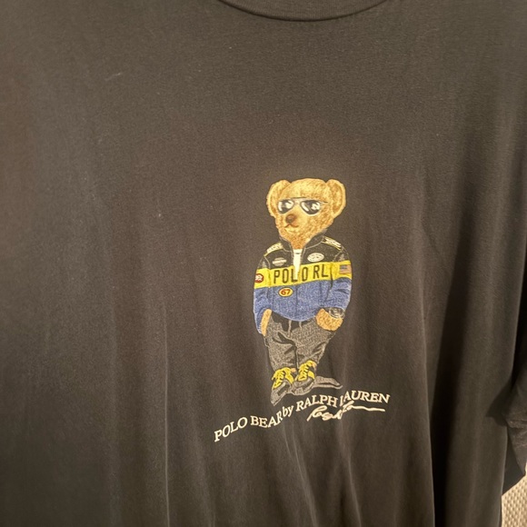 Ralph Lauren Big & Tall 3XB Black Polo Bear T-Shirt - Picture 1 of 5